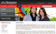 E-shop, tvorba e-shopu: kappa-sport.cz
