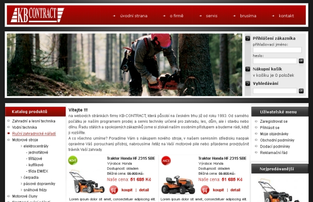 E-shop, tvorba e-shopu: kbcontract.cz