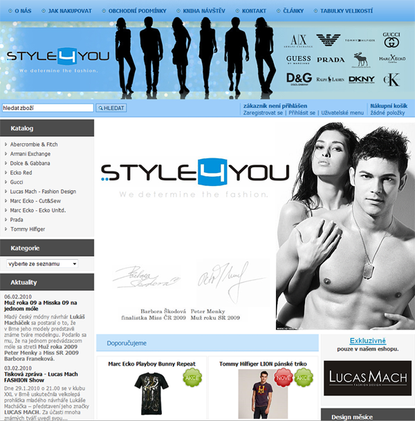 E-shop, tvorba e-shopu: style4you.cz