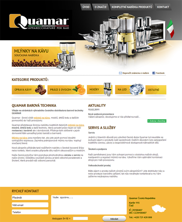 E-shop, tvorba e-shopu: quamar.cz