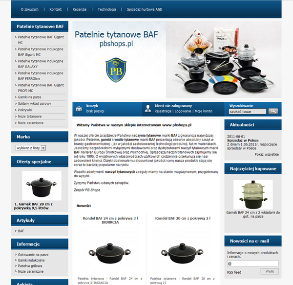 E-shop, tvorba e-shopu: pbshops.pl