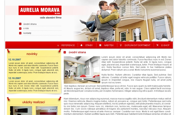Tvorba www stránek: aureliamorava.cz