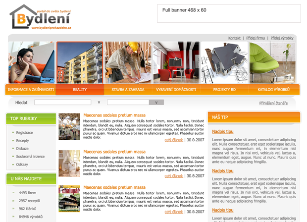 Webdesign: bydleniprokazdeho.cz
