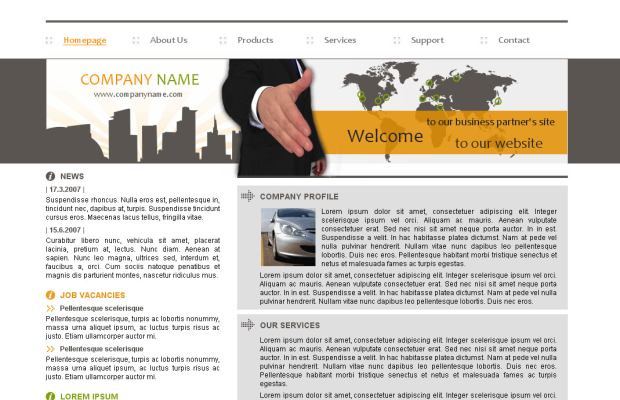 Webdesign: firemni-sablona