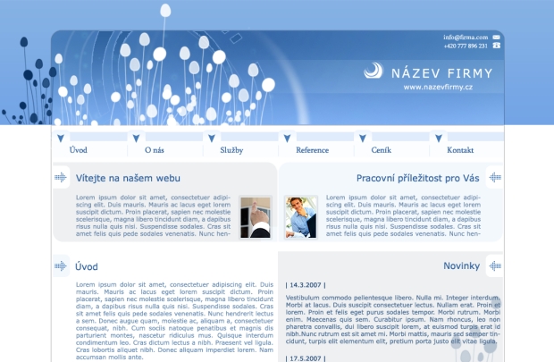 Webdesign: neutralni-sablona