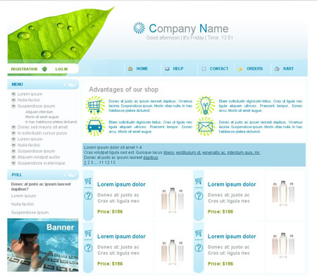 Webdesign: sablona-e-shopu