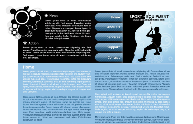 Webdesign: sportovni-sablona