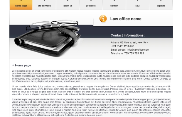 Webdesign: sablona-black-and-white