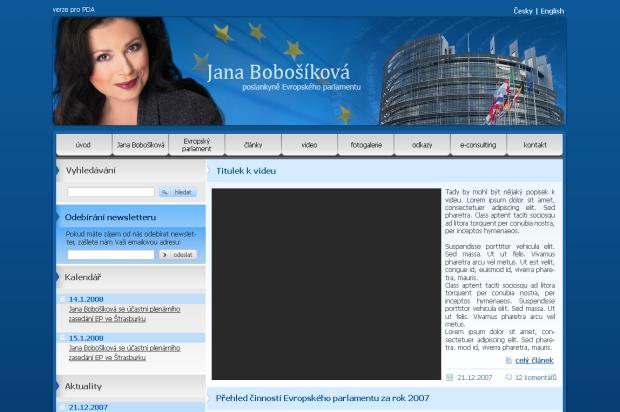 Tvorba www stránek: bobosikova.cz