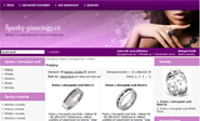 E-shop, tvorba e-shopu: sperky-piercingy.cz