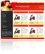 Red e-shop template